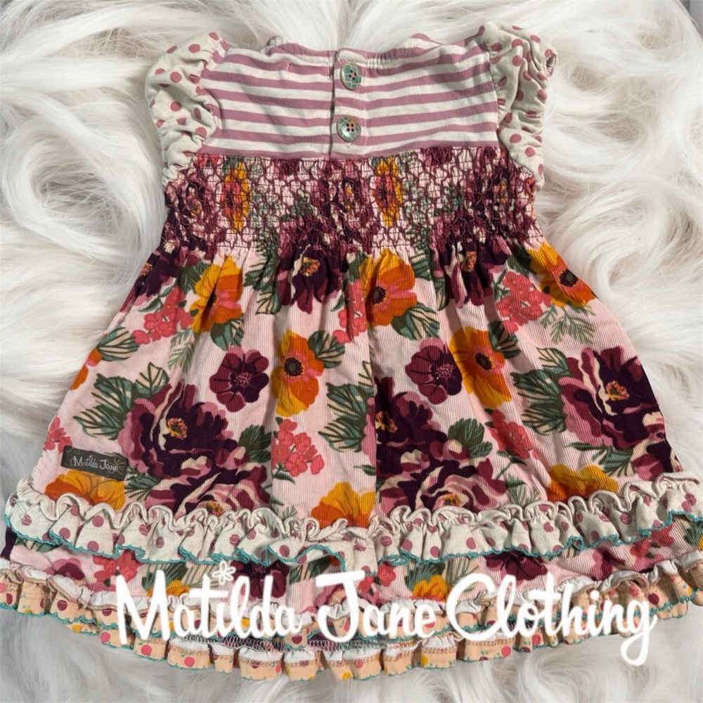 Matilda Jane Tea Time Floral Corduroy Dress size 12-18 months